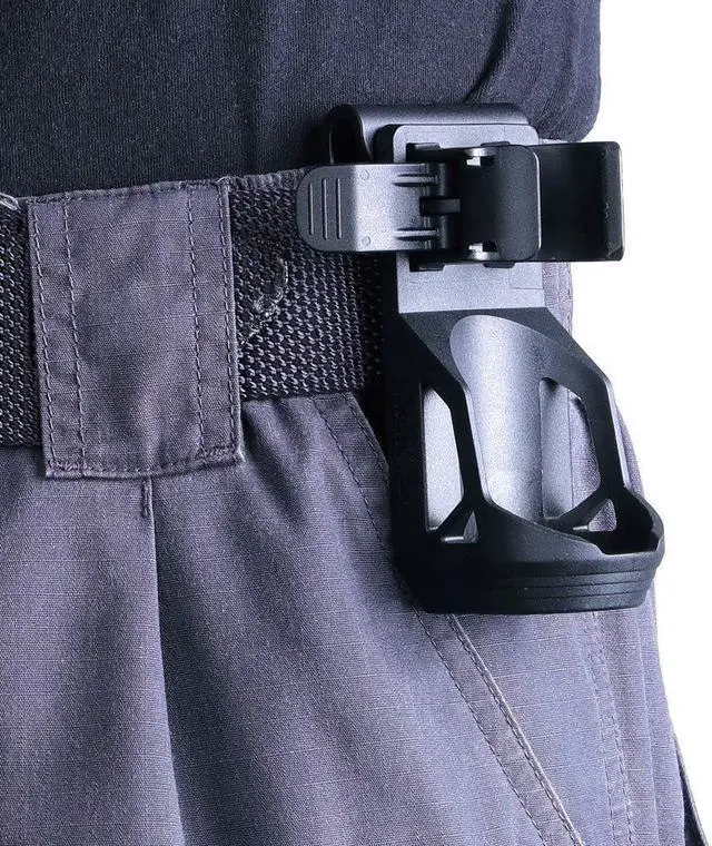Alt view image 7 of 7 - Nextorch V5 Tactical Flashlight Holster with Lever Side Lock System Only for 1"-1.25" Diameter Flashlight (Holster Head Diameter 0.78"-1.18" Bottom Diameter 1.18")