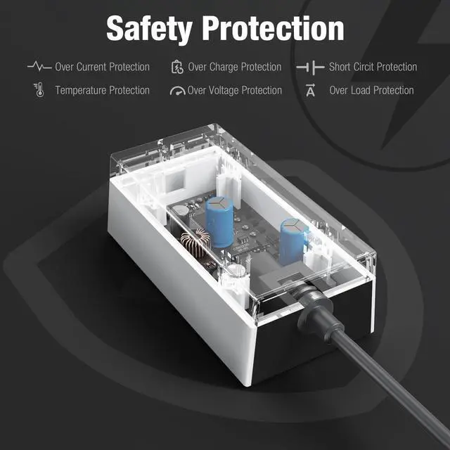 Alt view image 6 of 7 - 60W Power Supply Replacement for Starlink Mini/Starlink Mini X | Compact 30V 2A Fast Charger AC/DC Wall Adapter Compatible with Starlink Mini / Starlink Mini X Satellite Dish