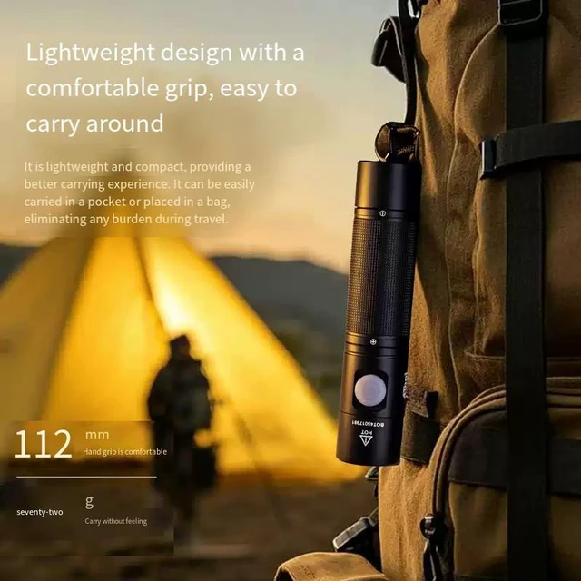 Alt view image 3 of 6 - NEXTORCH 4TOOL 1400 Lumens Rechargeable High Lumens Type-C USB Mini LED Flashlights Compact EDC Pocket Torch for Camping Hiking Police Law Enforcement Hunting