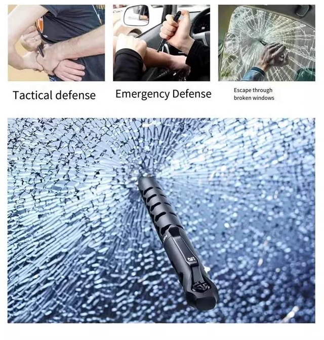 Alt view image 4 of 7 - NEXTORCH NP20 Dragon Bone Tactical Pen CNC-Machined 6061 Aluminum, Hardened Glass Breaker Tip, Legal Self-Defense EDC Tool, Everyday Carry Writing Instrument