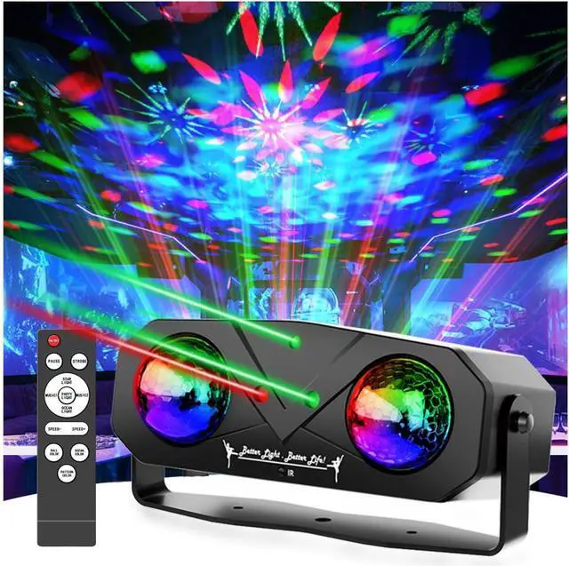 Main image of Disco Ball Light,Party Disco Strobe Ocean Star Projector Dj Dance Light Sound Activated with Remote Control Stage Rave for Parties Bar Birthday Wedding KTV Christmas Halloween Dancing Décor