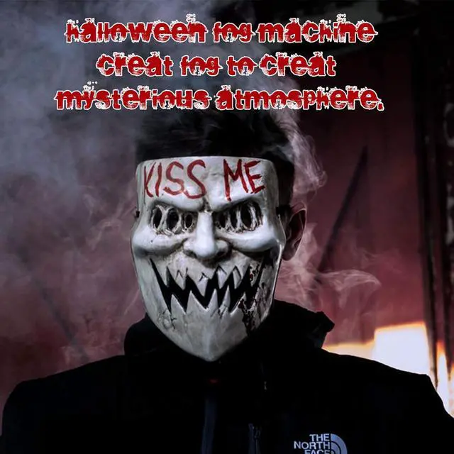 Alt view image 4 of 7 - ATDAWN Fog Machine with Lights, Wireless Remote Control, Smoke Machine with 7 Colors Lights for Stage Party Effect, Halloween Wedding Special Event