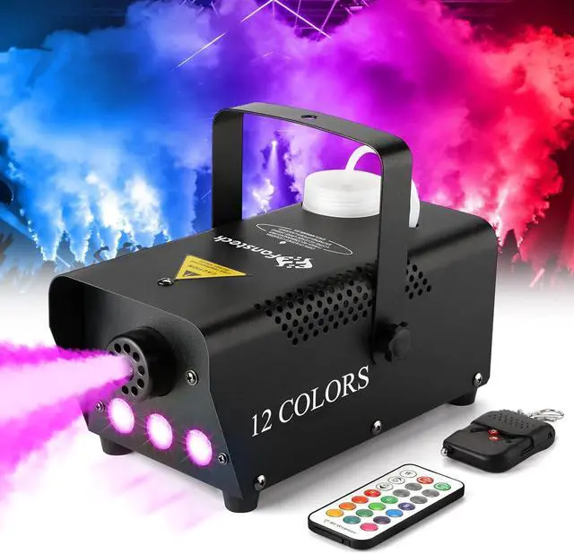 Main image of Fog Machine Smoke Machine with LED Lights and 12 Color Light Effects,2000CFM Smoke Maker, for Halloween, Outdoor, Wedding, Parties, DJ Stage
