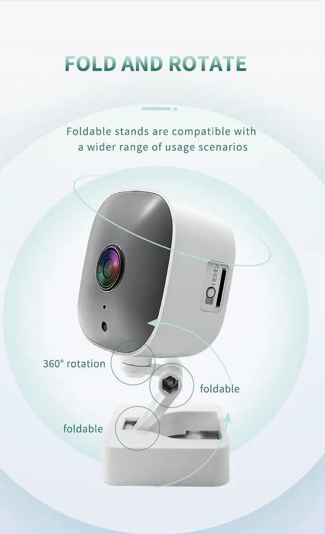 Alt view image 5 of 7 - K14 1080P Wireless Window Camera, 0.001 Lux Full-Color Night Vision, 2-Way Audio, 2.4GHz WiFi Home Security Monitor