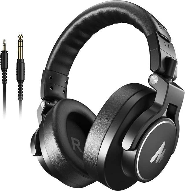 Main image of MH700 Wired Studio Headphone for Podcast Recording DJ Mixing Monitor,Professional Close Back Over Ear Stereo Headset w/ 50mm Driver & 3.5mm to 6.35mm Jack for Computer Guitar AMP Piano Keyboard
