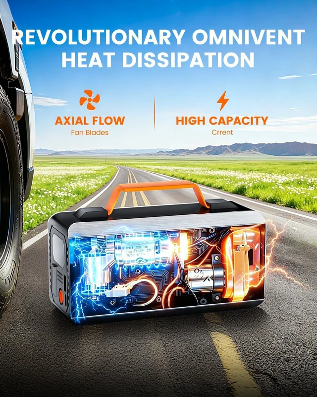 Alt view image 6 of 7 - Tire Inflator Portable Air Compressor,150PSI,100% Duty Cycle & Dual Cylinder Bike Pump, 6X Faster Inflation,tire inflator portable air compressor for car,air mattress,Bicycle,Balls,LED Light