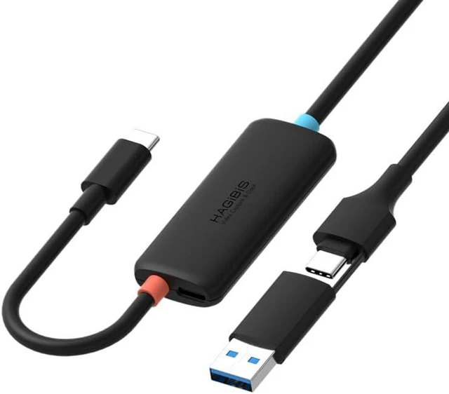 Main image of Hagibis USB3.0 Video Capture Card with 100W PD for Switch2, USB C to USB A/USB C 1080P@60fps 2K@30fps Live and Record Video Audio Game for Car Quest 3 VR PS4/5 ROG Ally Steam Deck (CC10P)