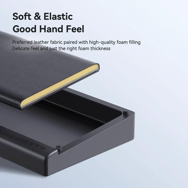 Alt view image 7 of 7 - Hagibis Keyboard Wrist Rest Pad Support with Desktop Partition Storage Case, Ergonomic Soft Memory Foam, Anti-Slip Rubber Base for Computer Keyboard, Laptop, Office, Home (Black)