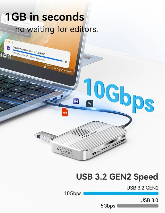 Alt view image 4 of 7 - ACASIS 10Gbps Magnetic M.2 NVMe SSD Enclosure with 4K ProRes Recording M.2 EnclosureCompatible IPhone 17/16/15 Pro/Pro Max Magnetic SSD Enclosure with Cooling Fan For Video Editor/Videographer