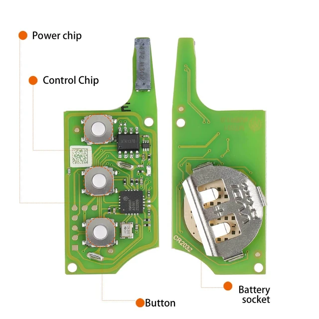 Alt view image 2 of 6 - Xhorse XEB510EN B5 Type Super Remote 3-Button Smart Key VVDI Super Remote Programmable Replacement
