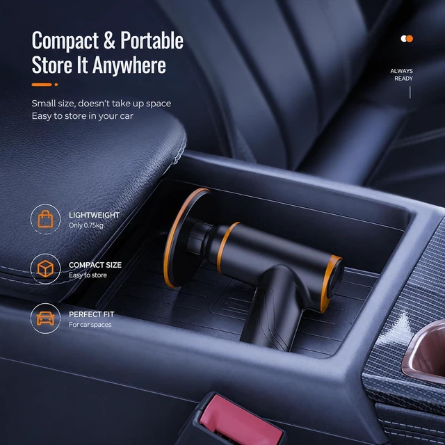 Alt view image 6 of 7 - Cordless Electric Sander, Buffer Polisher with 40000mAh, Variable Speed 1800 RPM, Car Polisher and Buffers for Car Detailing, Waxing, Polishing, Scratch Removal
