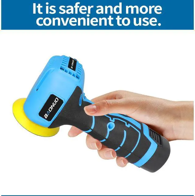 Alt view image 5 of 7 - Cordless Sander, 3" Palm Sander with 16.8V 2.0Ah Li-ion Battery, 3500RPM Mini Polisher, Sanders Tool for Sanding/Polishing/Waxing/Cleaning(Green)