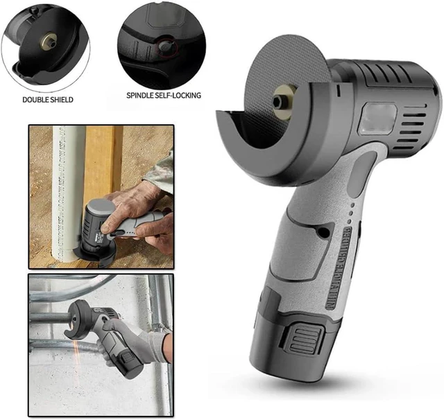 Alt view image 5 of 7 - 12V Mini Angle Grinder with Cutting Disc, Multifunctional Cordless Angle Grinder Kit, 15,000 Rpm High-Speed Power Angle Grinder, 1500mah, For Cutting Grinding Polishing
