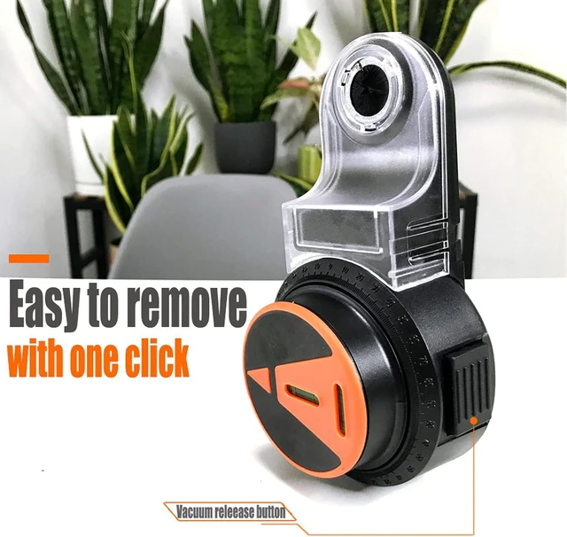 Alt view image 3 of 7 - Drill, 2 in 1 Drill Dust Collection Attachment with Level & 500mAh Battery, 360° Rotatable Drilling for Construction, Picture Hanging, Wall Writing Painting
