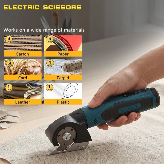Alt view image 4 of 7 - 4 in 1 DIY Cordless Rotary Tool Kit/Electric Scissors+Screwdriver+Drill,19000rpm 5-Speed, 4V 2000mAh Type-C Cable, 84 Accessories for Cutting Sanding Polishing Drilling Etching Engraving Crafts