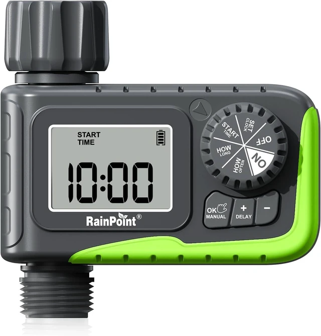 Main image of RAINPOINT Sprinkler Timer, Water Timer for Garden Hose, Garden Hose Timers for Watering, Irrigation with Manual Watering/Rain Delay for Outdoor Lawn & Yard