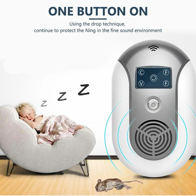 Alt view image 2 of 7 - Ultrasonic Pest Repeller, Electronic Rodent Repellent for Home Indoor Use, Mouse Deterrent with Dual Speakers, Safe for Kids and Pets