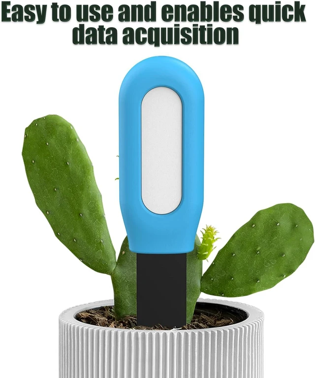Alt view image 4 of 7 - Yunseity Soil Meter, Smart Soil Tester with Real Time Monitoring for Indoor Plants, Humidity Temperature Alarm and Low Battery Alert