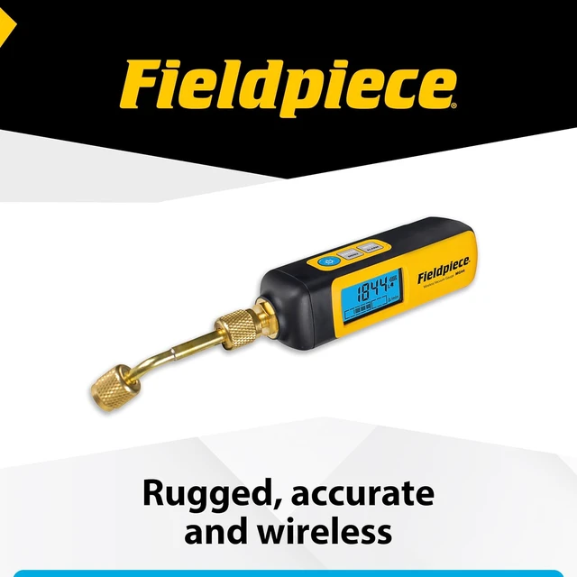 Alt view image 6 of 6 - Fieldpiece - HVACR Wireless Vacuum Gauge - MG44 - Quick, Accurate Evacuations & Vacuum Readings - Job Link Compatible Long Range HVAC Tool