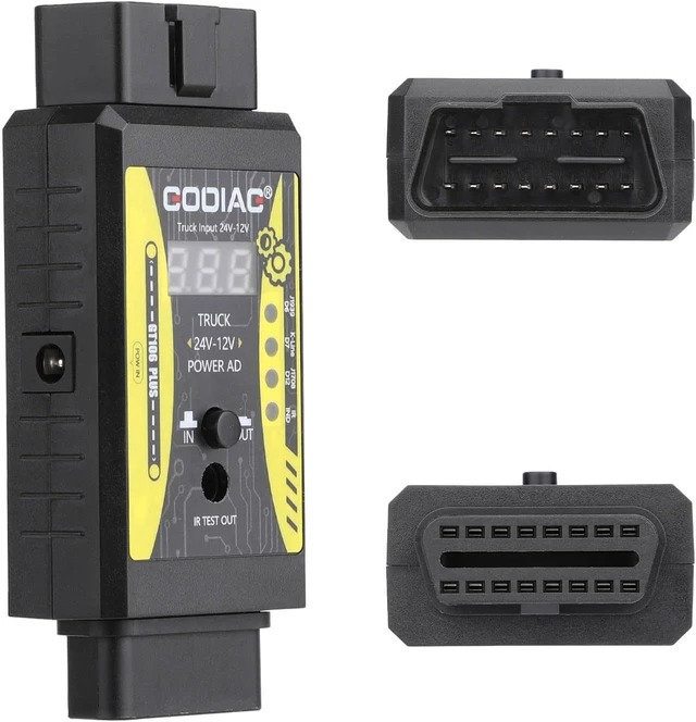 Alt view image 2 of 7 - GODIAG GT106 Plus 24V to 12V Adapter for Heavy Duty Trucks, Fuel Injector Testing and Relay Service Tool for Cars & Trucks