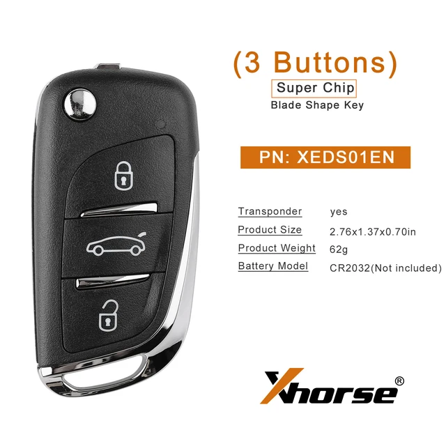 Alt view image 6 of 6 - Xhorse Super Remote Key XEDS01EN DS Style with Super Chip