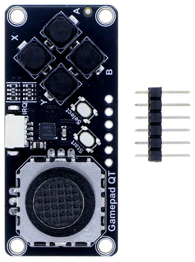 Main image of Adafruit Mini I2C Gamepad with seesaw - STEMMA QT / Qwiic Breakout Board - 2-Axis Joystick & 6 Buttons