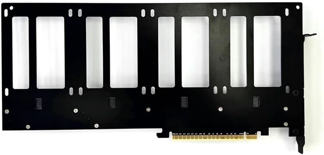 Alt view image 6 of 7 - JMT ADT-R37 PCIe5.0x16 to 4-Port U.2/EDSFF Hard Disk Split Card 4x128Gbps 1 to 4 Expansion Adapter Compatible with Gen3/Gen4/Gen5 (R37A 4.0, to 4* U.2)