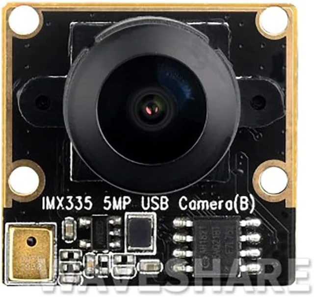 Alt view image 2 of 7 - IMX335 5MP USB Camera (B) for Raspberry Pi 5/Jetson Orin Kit 2K Video Recording 175° Wide Angle Better Sensitivity in Low-Light Condition Wide Dynamic Range USB2.0 Port
