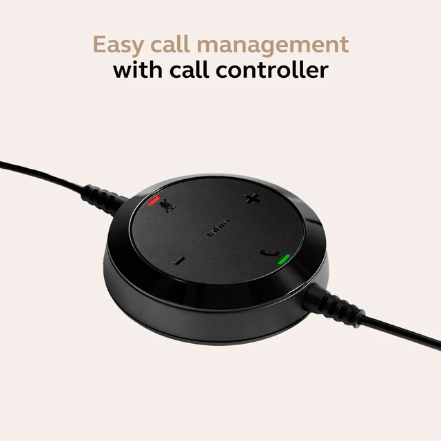 Alt view image 4 of 6 - Jabra Evolve 20 (2025 Edition) Single-Ear Headset for Office and Home - Call Control - All Platforms - USB-C/A Connectivity - Black