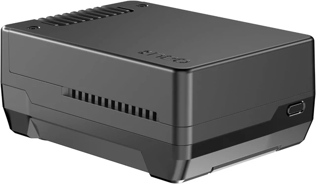 Alt view image 3 of 7 - Argon NEO 5 M.2 NVMe Case for Raspberry Pi 5 - Aluminum, Active Cooling