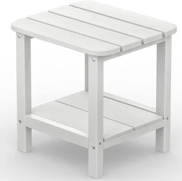 Main image of Double Adirondack Side Table End Table- White