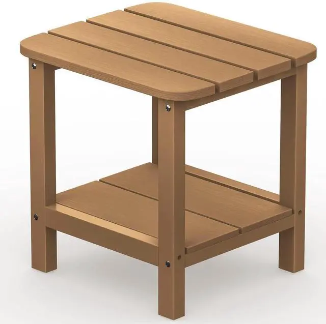 Main image of Double Adirondack Side Table Rectangular End Table, Brown