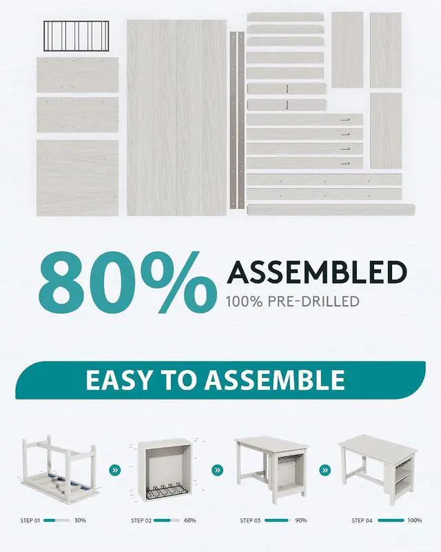 Alt view image 7 of 7 - Outdoor Bar Table, All Weather HDPE 36" Counter Height Dining Table with Storage and Wine Rack for Patio, Garden, Backyard, Balcony, Poolside, White