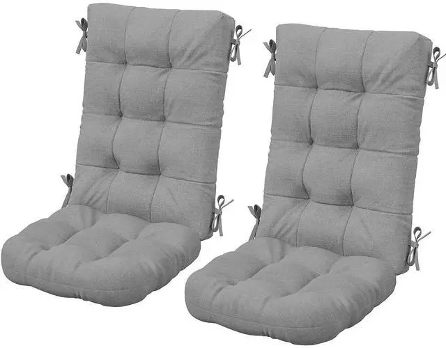 Main image of HDPE Outdoor Rocking Cushion Set of 2, Memory Foam Cushion Dark Gray