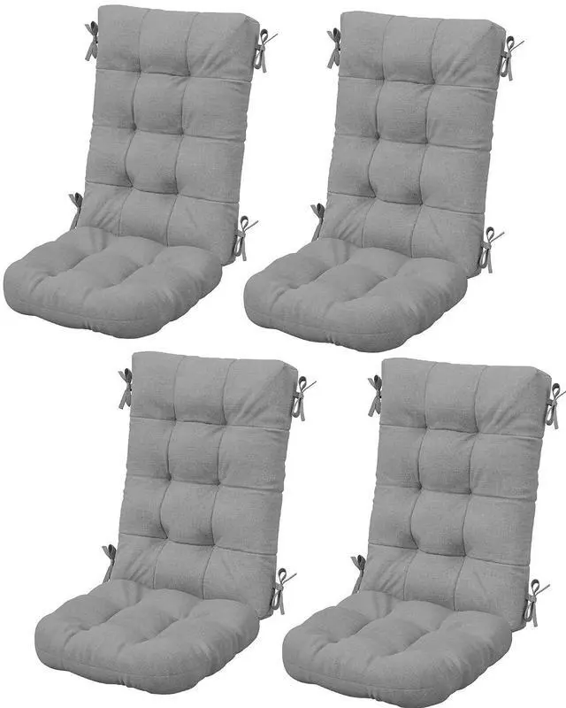Main image of HDPE Outdoor Rocking Cushion Set of 4, Memory Foam Cushion Dark Gray