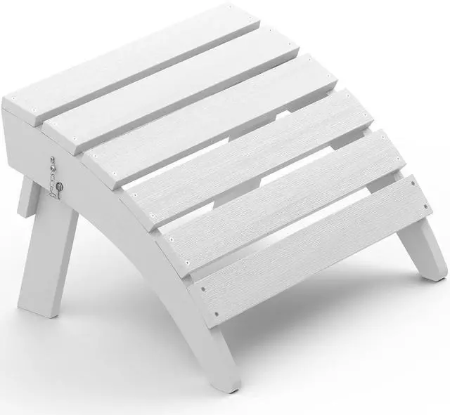 Main image of Folding Adirondack Ottoman, White