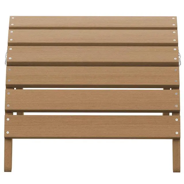 Alt view image 7 of 7 - Folding Adirondack Ottoman, Adirondack Footrest Without Assembly, Brown