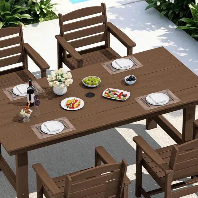 Alt view image 4 of 6 - 6-Pack Heat Resistant Placemats, Non-Slip Woven Vinyl Table Mats, Washable & Durable for Daily Meals, Indoor & Outdoor Use, Khaki