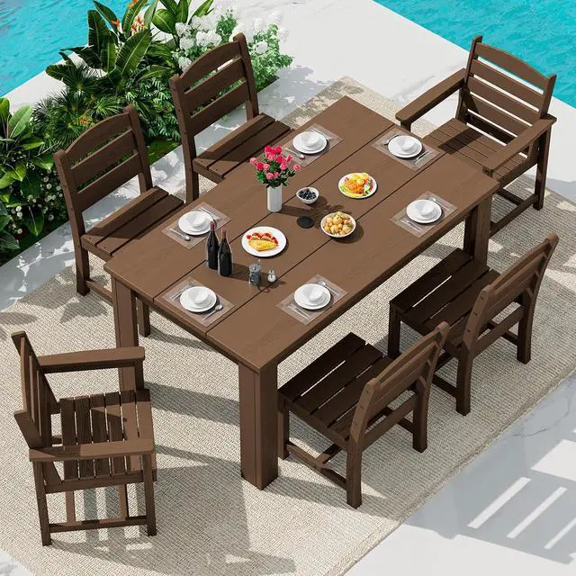Alt view image 5 of 6 - 6-Pack Heat Resistant Placemats, Non-Slip Woven Vinyl Table Mats, Washable & Durable for Daily Meals, Indoor & Outdoor Use, Khaki