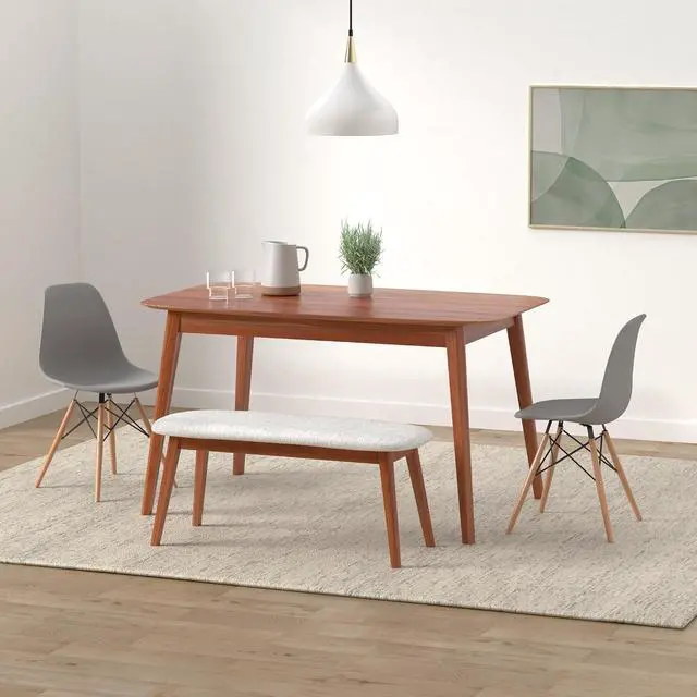 Alt view image 2 of 7 - Pre Assembled Modern Style Dining Chair Mid Century Modern DSW Chair, Shell Lounge Plastic Chair for Kitchen, Dining, Bedroom, Living Room Side Chairs Set of 4(Gray)