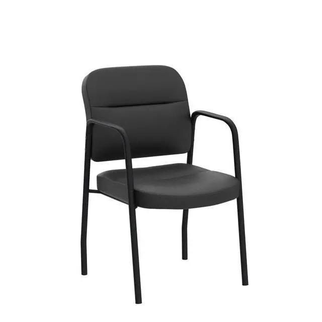 Alt view image 6 of 7 - Office Guest Chair Reception Chair for Office Reception Lobby PU Leather Waiting Room Chair with Armrests Executive Office Chair Upholstered Set of 2