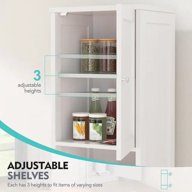 Alt view image 5 of 7 - Tall Bathroom Storage Cabinet, 64H Narrow Storage Unit for Small Spaces, Freestanding Modern Cabinet with Adjustable Shelves for Bathroom, Living Room, Kitchen, White