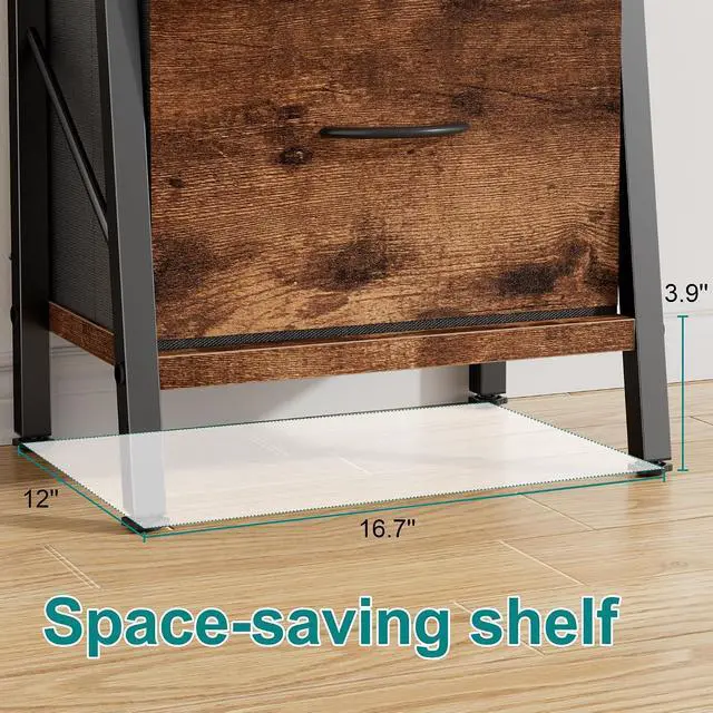 Alt view image 6 of 7 - Ladder Bookshelf with Drawer, 5 Tier Industrial Bookcase Display Shelf, Tall Narrow Bookcase Corner Freestanding Rack Storage Organizer for Home Office, Living Room