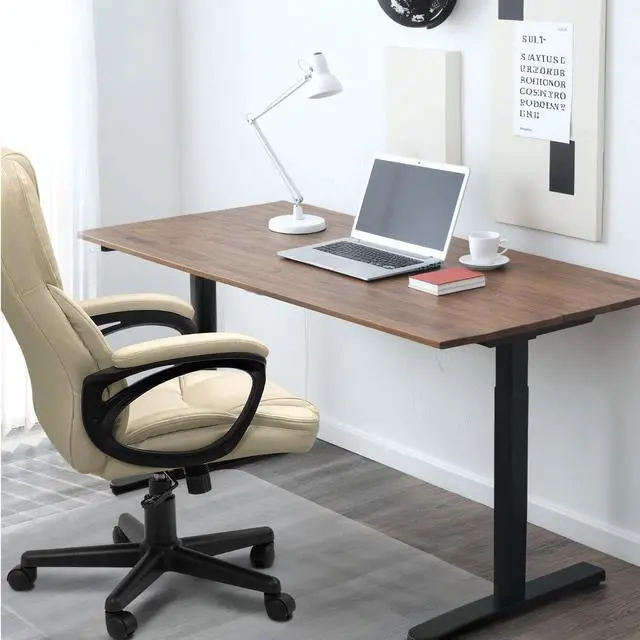Alt view image 7 of 7 - Office Executive Chair High Back Adjustable Managerial Home Desk Chair, Swivel Computer PU Leather Chair with Lumbar Support (2, Khaki)