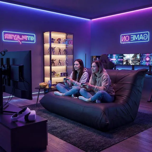 Alt view image 5 of 7 - Floor Gaming Chair Boneless Loveseat Couch, Ergonomic Floor Sofa Couch with Cup Holders, Leather Lazy Floor Lounger for Gaming, Reading, Relaxing, Watching TV (Black)
