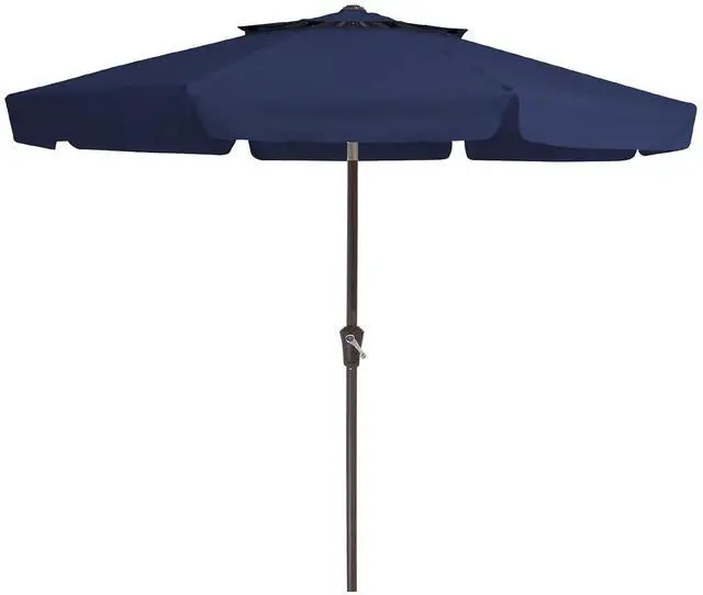 Main image of 9' 2-Tiers Patio Umbrellas Outdoor Market Table Umbrella w/Push Button Tilt/Crank, 8 Sturdy Ribs, UV Protection Waterproof Sunproof(Navy Blue)
