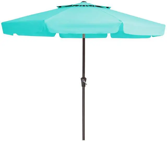 Main image of 9' 2-Tiers Patio Umbrellas Outdoor Market Table Umbrella w/Push Button Tilt/Crank, 8 Sturdy Ribs, UV Protection Waterproof Sunproof(Teal)