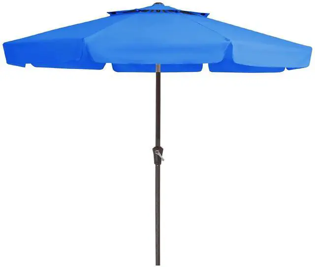 Main image of 9' 2-Tiers Patio Umbrellas Outdoor Market Table Umbrella w/Push Button Tilt/Crank, 8 Sturdy Ribs, UV Protection Waterproof Sunproof(Royal Blue)