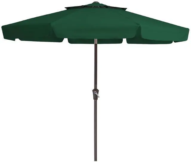 Main image of 9' 2-Tiers Patio Umbrellas Outdoor Market Table Umbrella w/Push Button Tilt/Crank, 8 Sturdy Ribs, UV Protection Waterproof Sunproof(Dark Green)