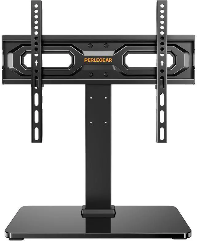 Main image of Tabletop TV Stand, Universal TV Stand for 2360 Inch LCD/LED/OLED TVs, Height-Adjustable TV Mount Stand with Tempered Glass Base & Cable Management, VESA 400x400mm, PGTVS02